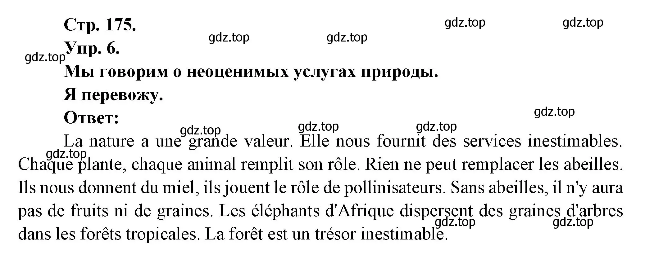 Решение номер 6 (страница 175) гдз по французскому языку 6 класс Кулигина, Щепилова, учебник