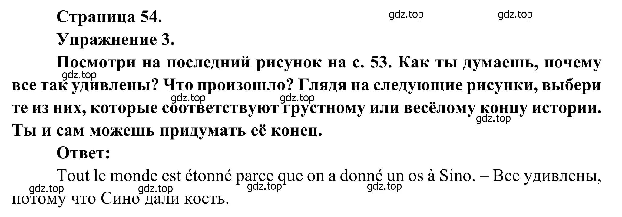 Решение номер 3 (страница 54) гдз по французскому языку 6 класс Селиванова, Шашурина, учебник 1 часть