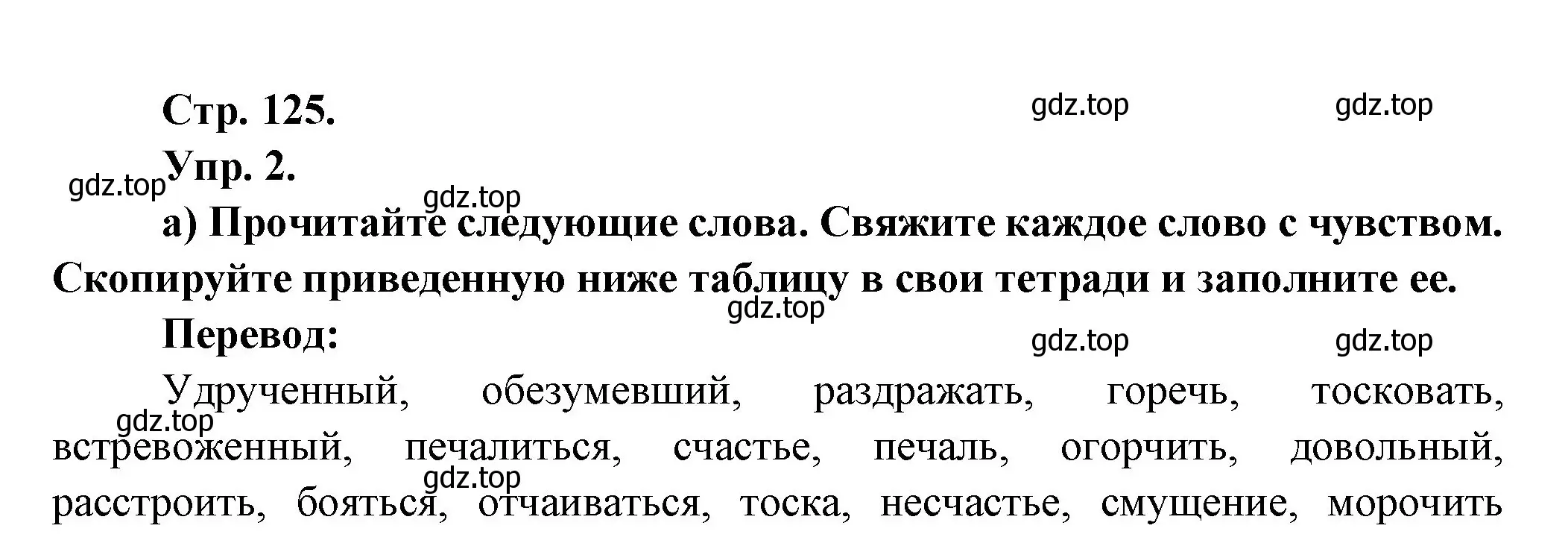 Решение Страница 125 гдз по французскому языку 10 класс Кулигина, Щепилова, учебник