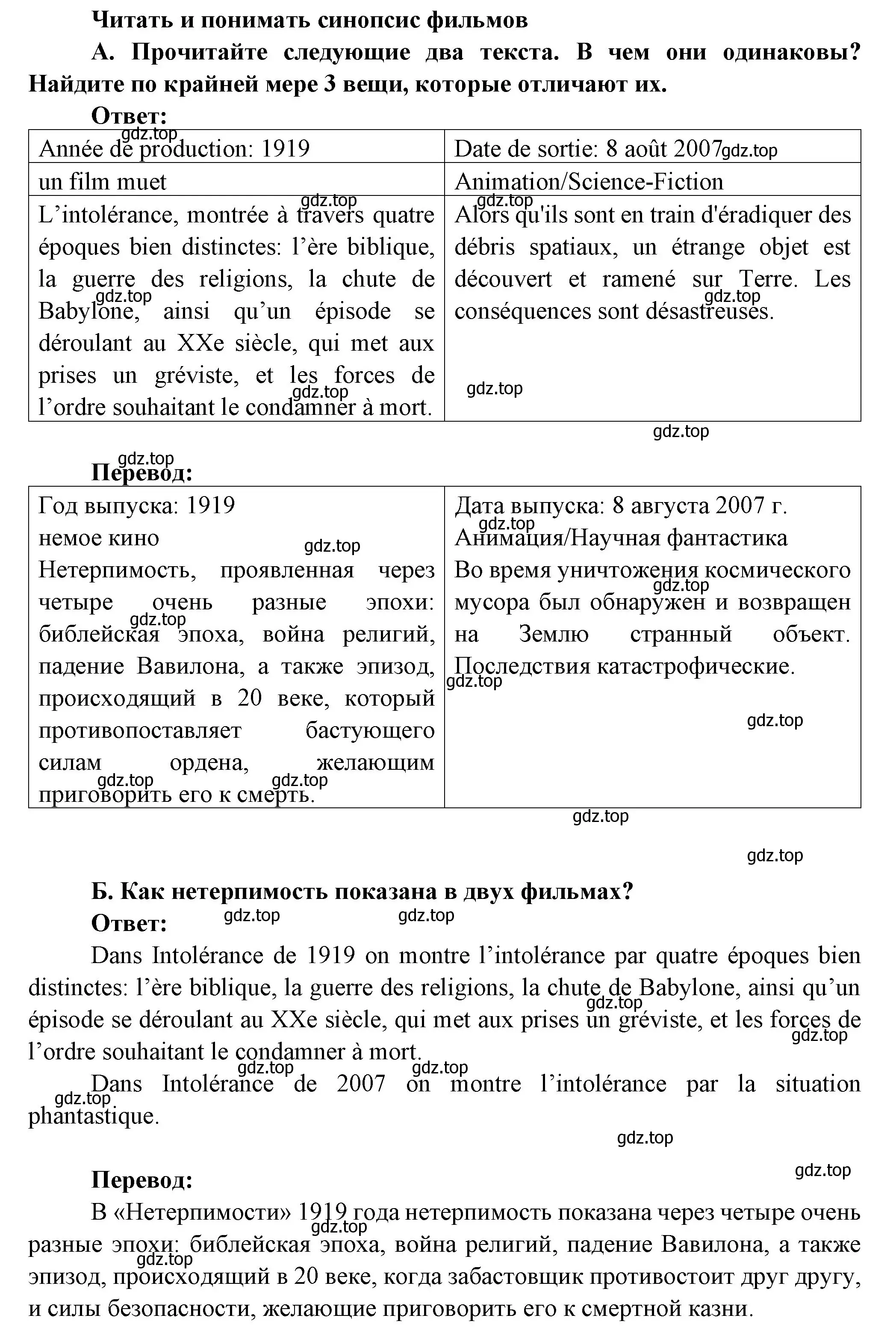 Решение Страница 197 гдз по французскому языку 10 класс Кулигина, Щепилова, учебник