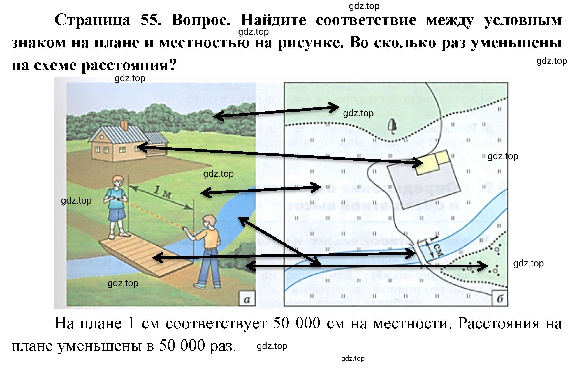 Решение номер 1 (страница 55) гдз по географии 5-6 класс Климанова, Климанов, учебник