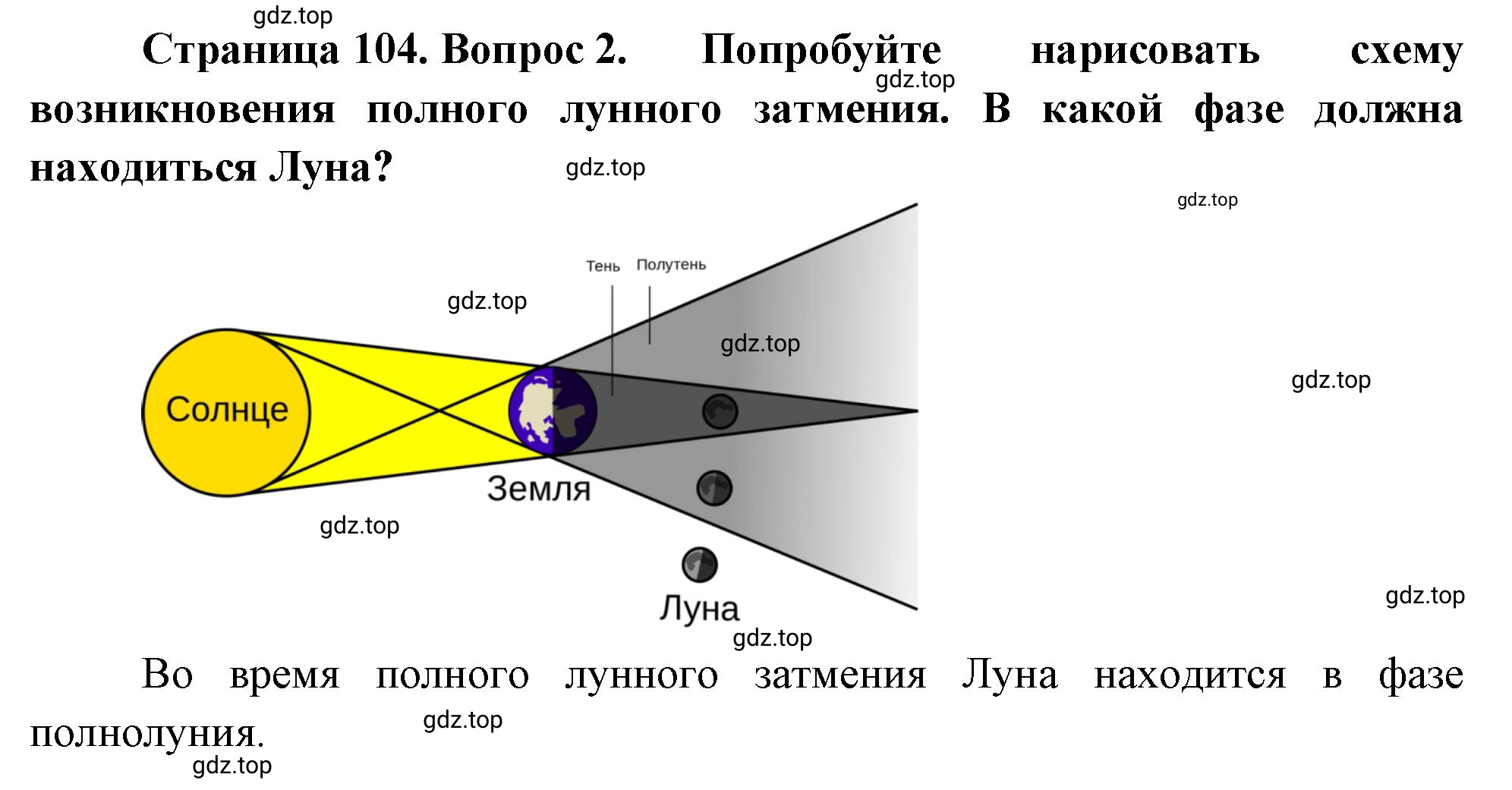 Решение номер 2 (страница 104) гдз по географии 5-6 класс Климанова, Климанов, учебник