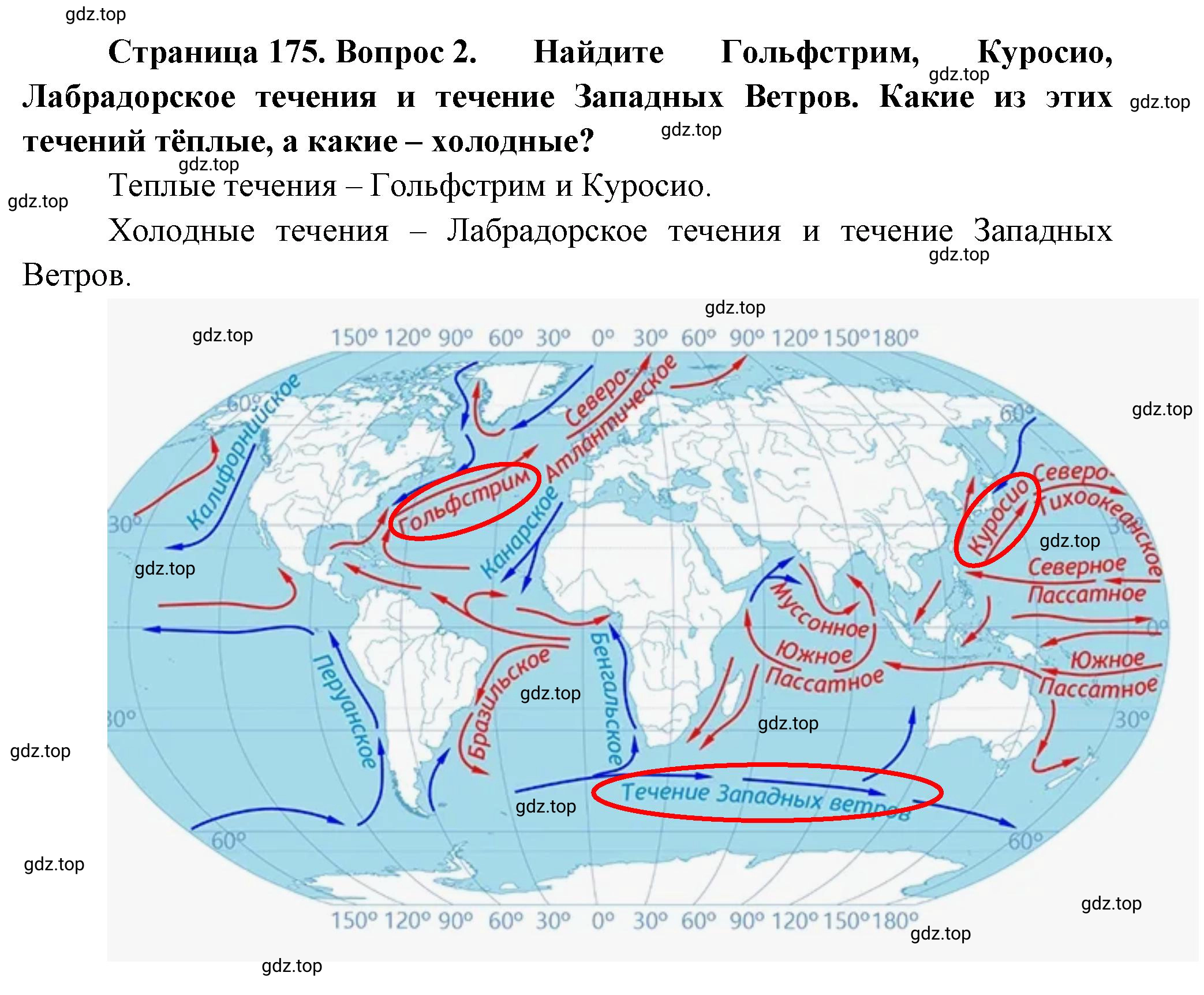 Решение номер 2 (страница 175) гдз по географии 5-6 класс Климанова, Климанов, учебник