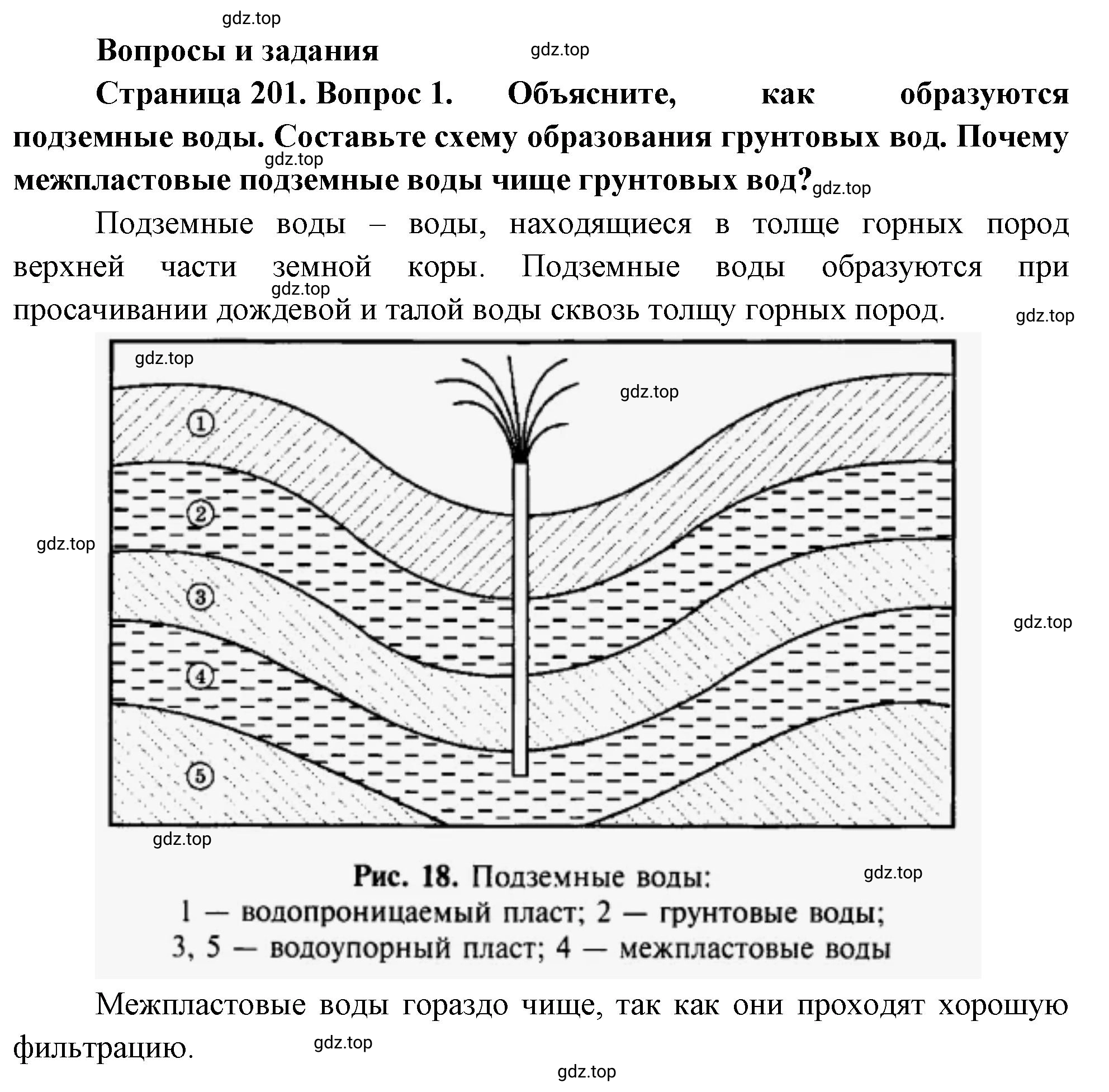 Решение номер 1 (страница 201) гдз по географии 5-6 класс Климанова, Климанов, учебник