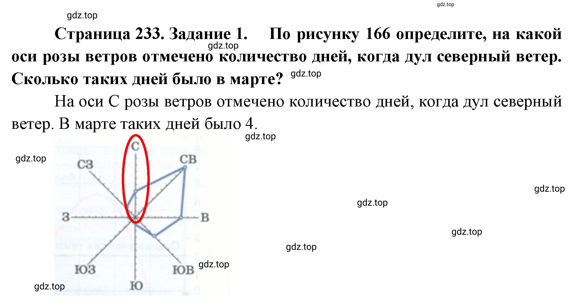 Решение номер 1 (страница 233) гдз по географии 5-6 класс Климанова, Климанов, учебник