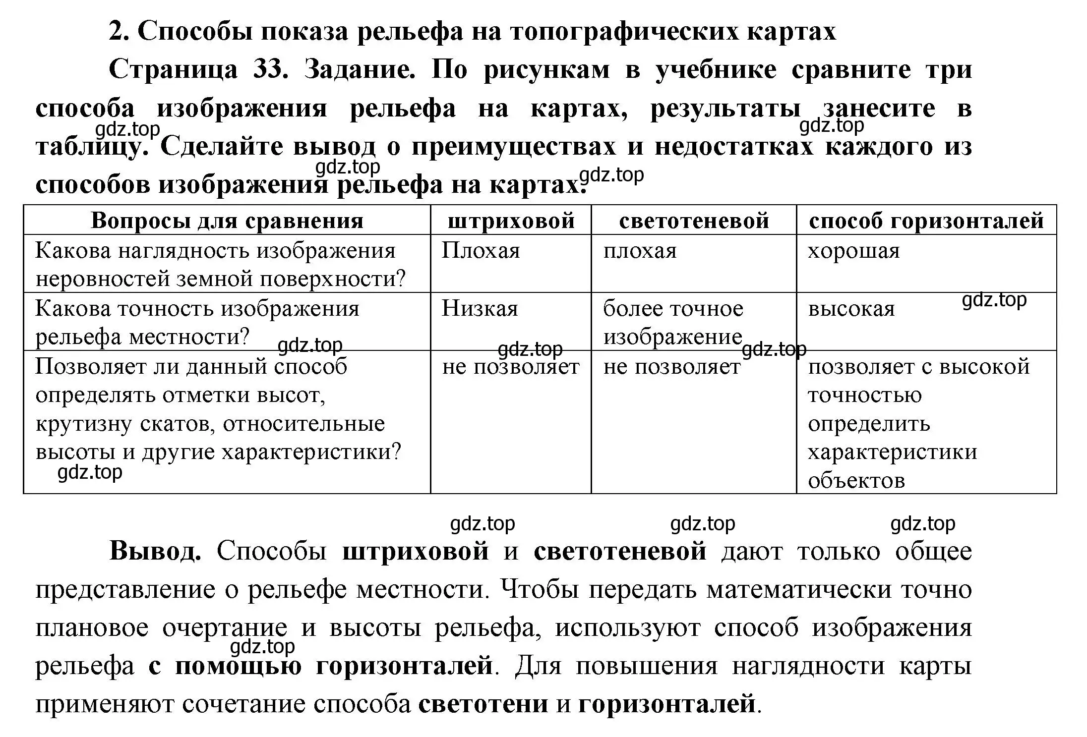 Решение номер 2 (страница 33) гдз по географии 5 класс Летягин, дневник географа-следопыта