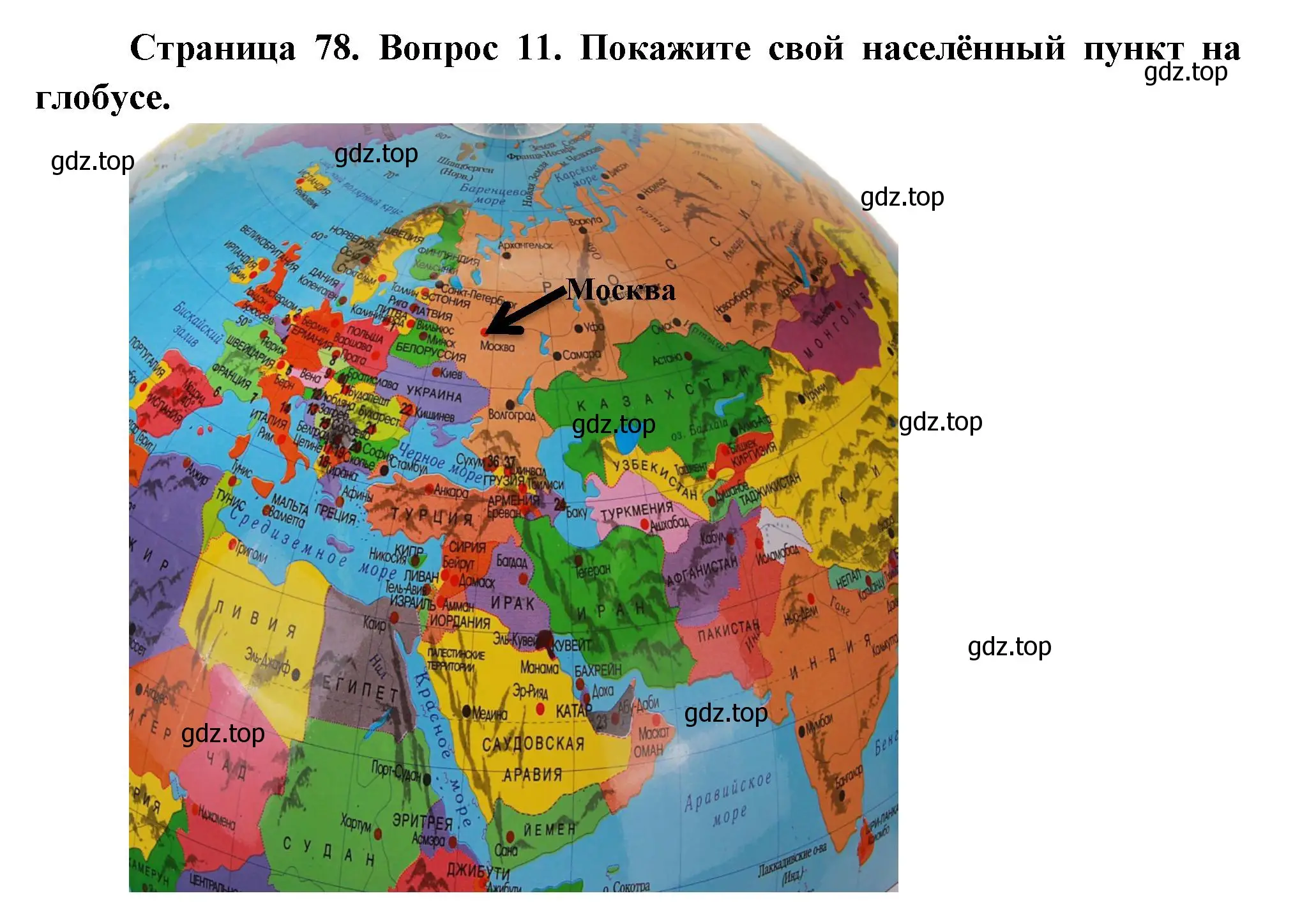 Решение номер 11 (страница 78) гдз по географии 5 класс Летягин, учебник