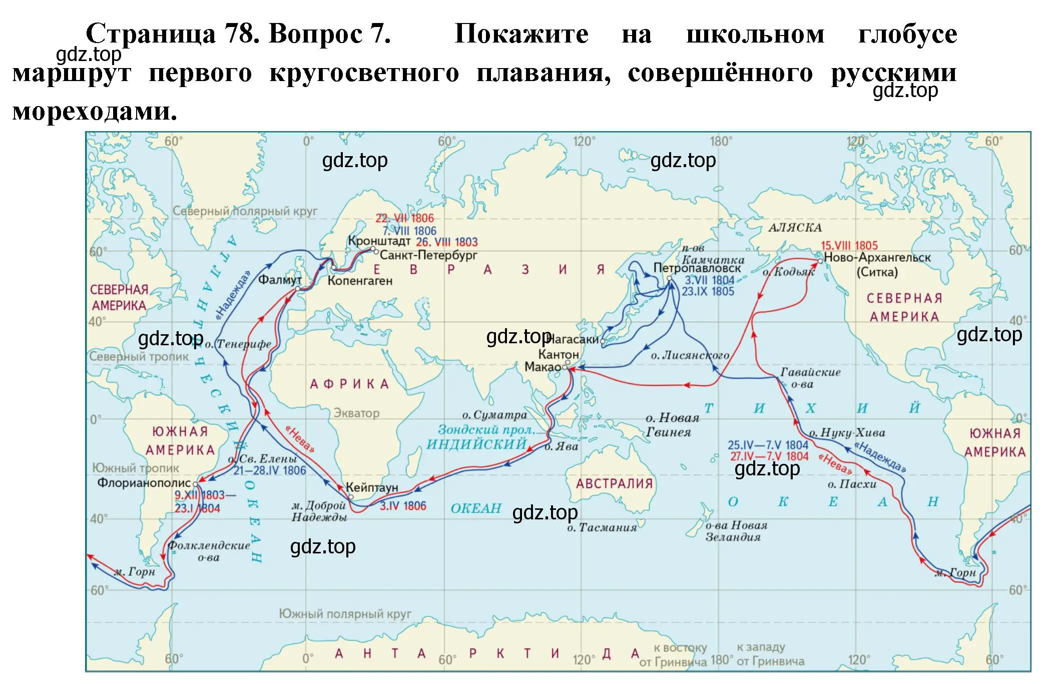 Решение номер 7 (страница 78) гдз по географии 5 класс Летягин, учебник