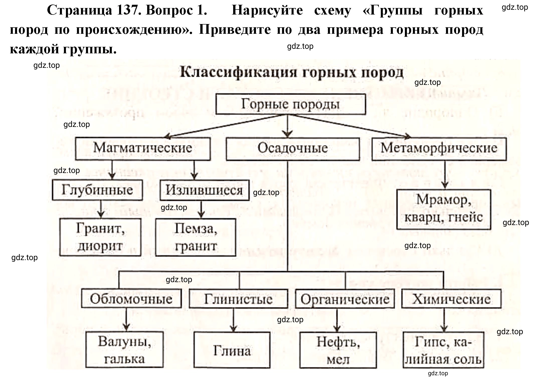 Решение номер 1 (страница 137) гдз по географии 5 класс Максимов, Герасимова, учебник