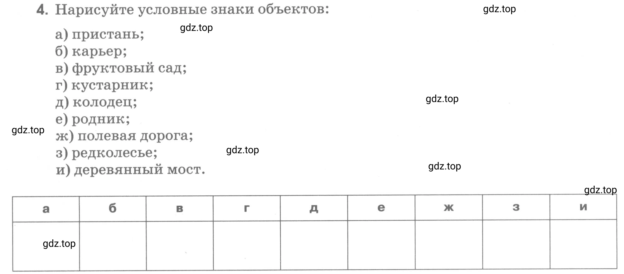 Условие номер 4 (страница 20) гдз по географии 5 класс Румянцев, Ким, рабочая тетрадь