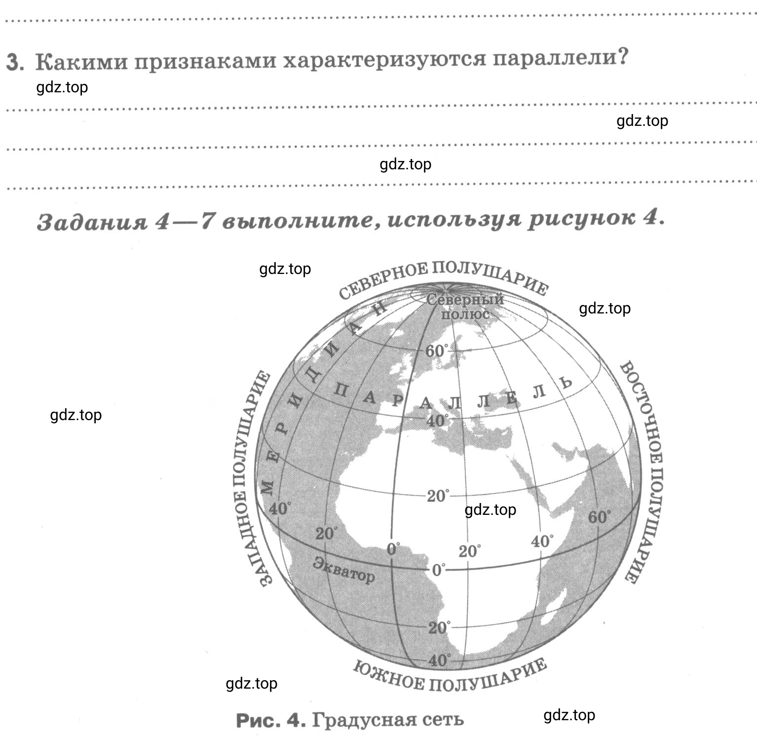 Условие номер 3 (страница 24) гдз по географии 5 класс Румянцев, Ким, рабочая тетрадь