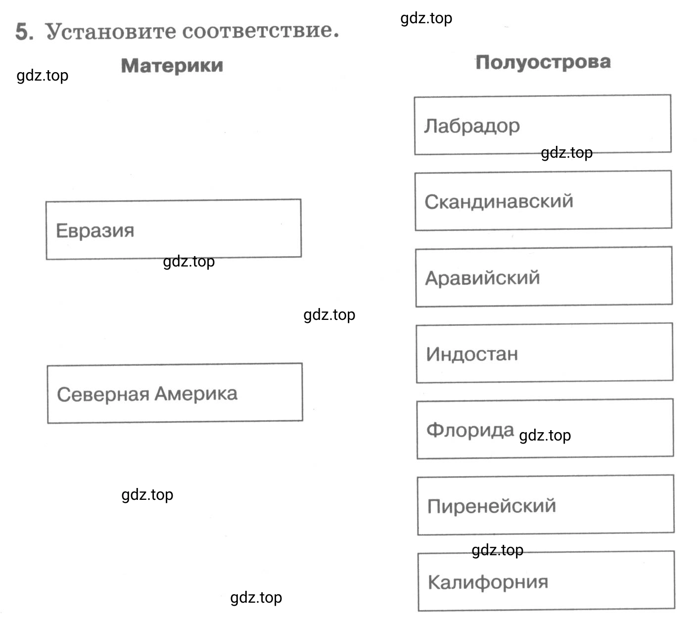 Условие номер 5 (страница 62) гдз по географии 5 класс Румянцев, Ким, рабочая тетрадь