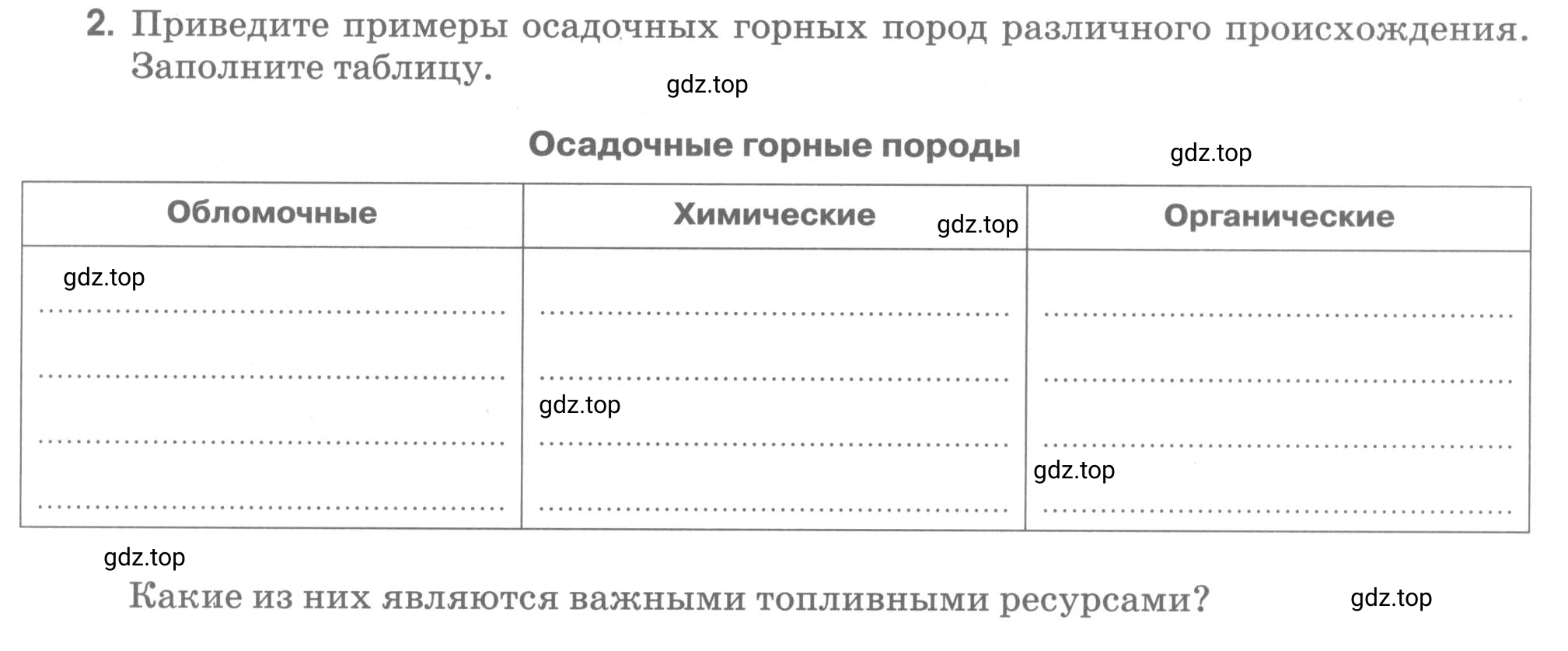 Условие номер 2 (страница 74) гдз по географии 5 класс Румянцев, Ким, рабочая тетрадь