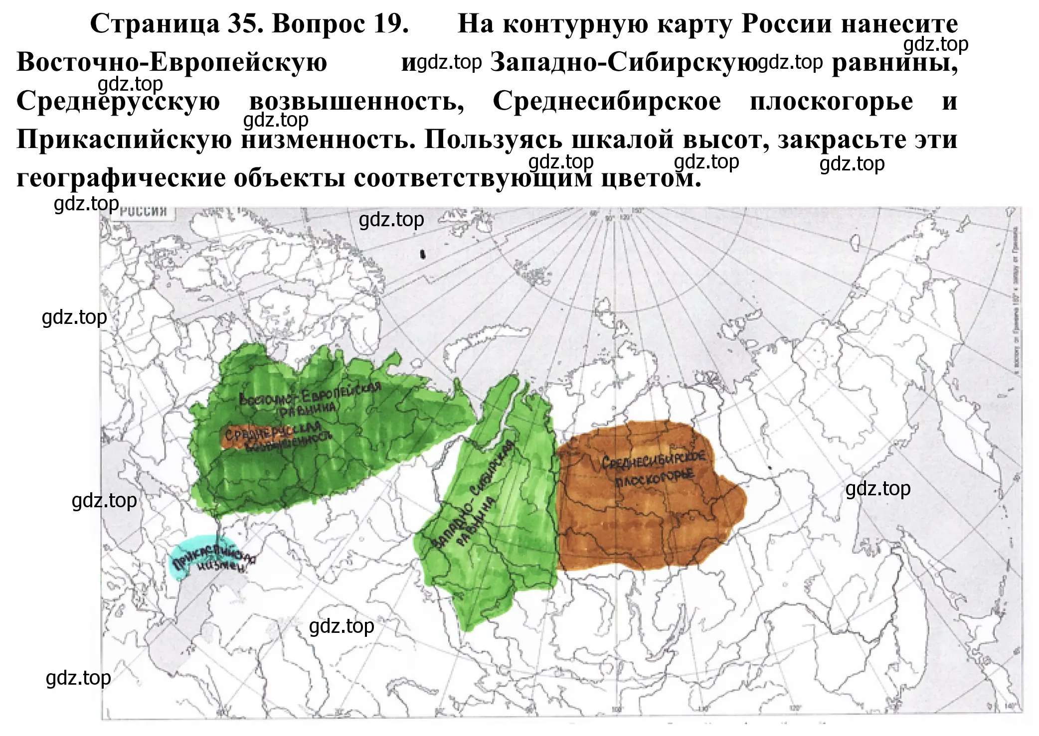 Решение номер 19 (страница 35) гдз по географии 5-6 класс Николина, мой тренажёр