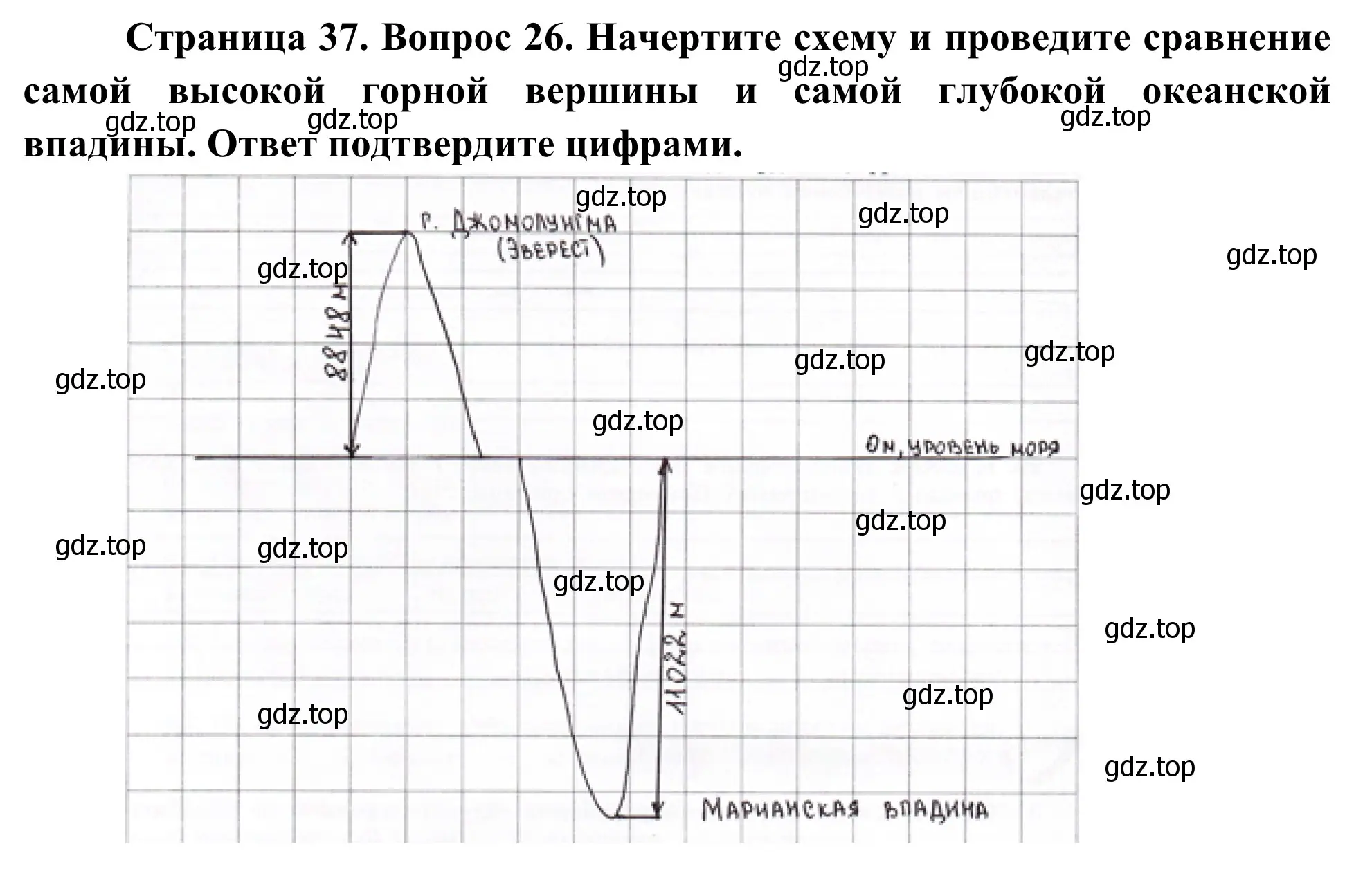 Решение номер 26 (страница 37) гдз по географии 5-6 класс Николина, мой тренажёр