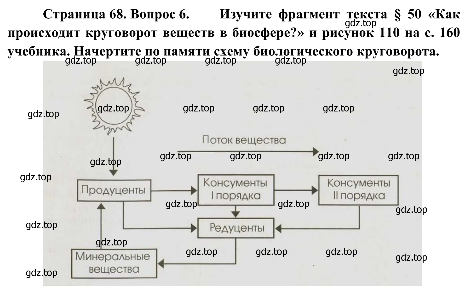 Решение номер 6 (страница 68) гдз по географии 5-6 класс Николина, мой тренажёр