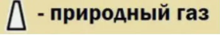 каким значком обозначают на карте полезное ископаемое