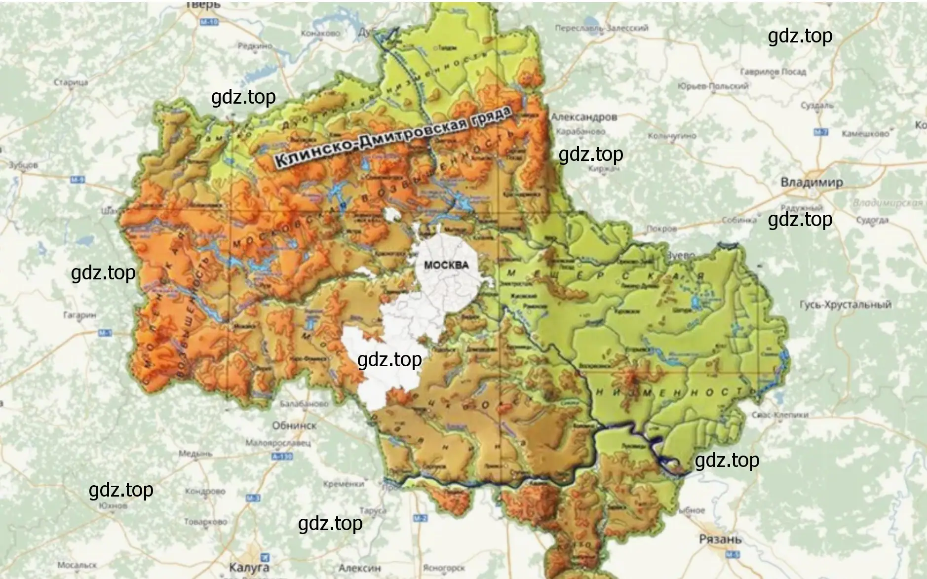 проведите анализ географической карты своей области