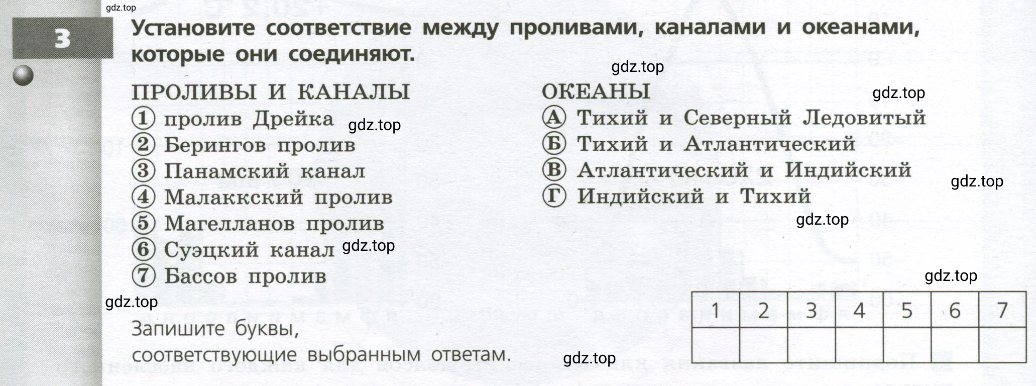 Условие номер 3 (страница 12) гдз по географии 7 класс Мишняева, Котляр, тетрадь-тренажёр