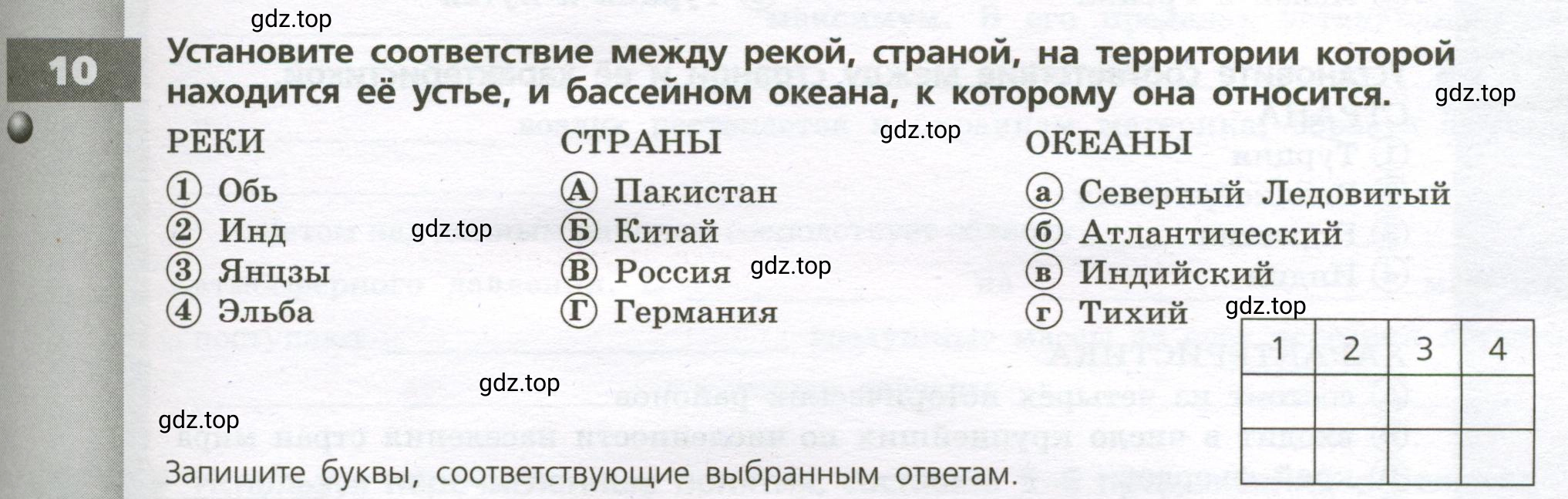 Условие номер 10 (страница 79) гдз по географии 7 класс Мишняева, Котляр, тетрадь-тренажёр