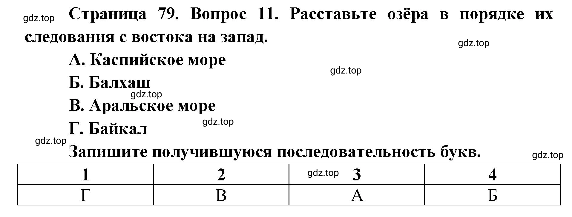 Решение номер 11 (страница 79) гдз по географии 7 класс Мишняева, Котляр, тетрадь-тренажёр