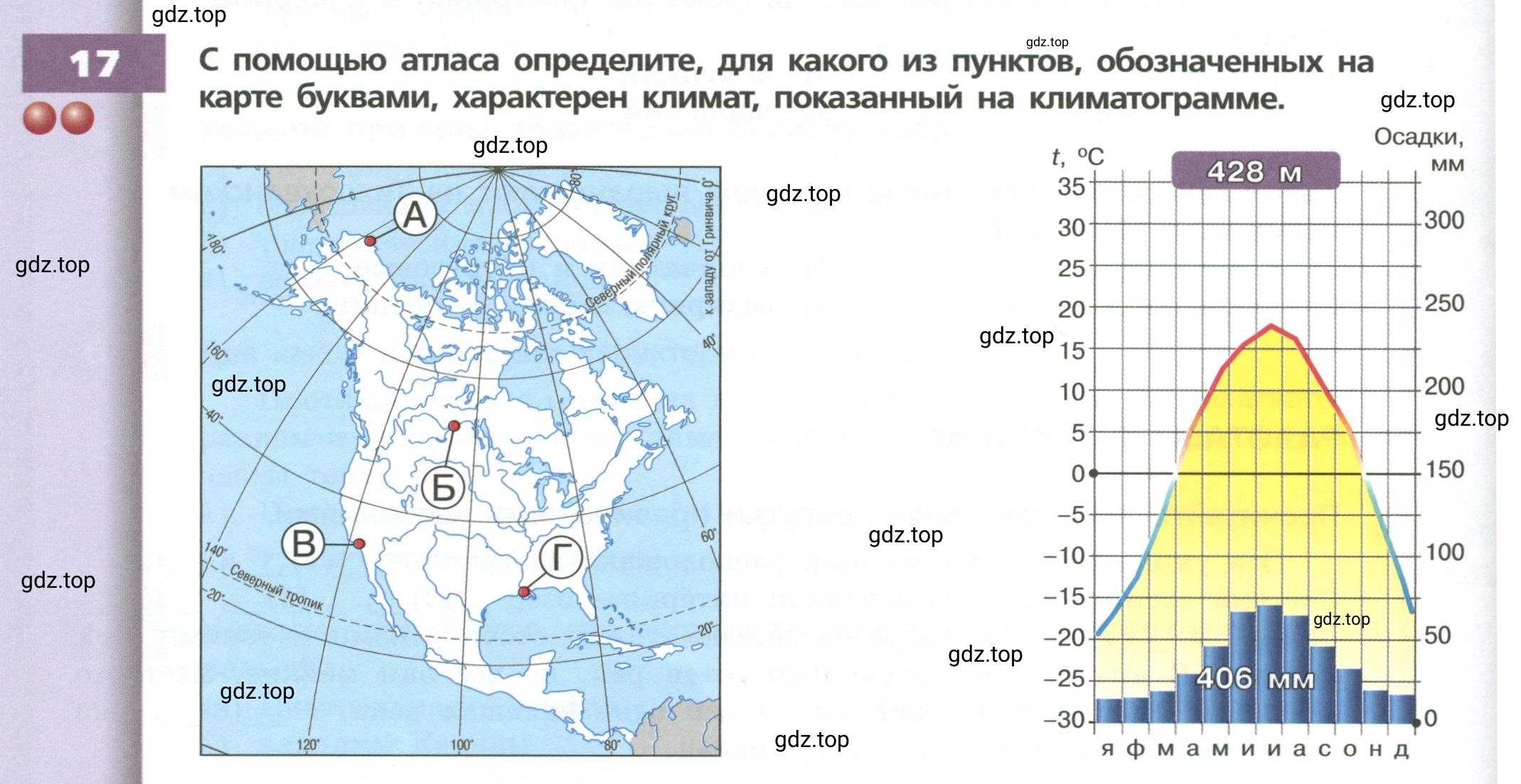 Условие номер 17 (страница 166) гдз по географии 7 класс Кузнецов, Савельева, учебник