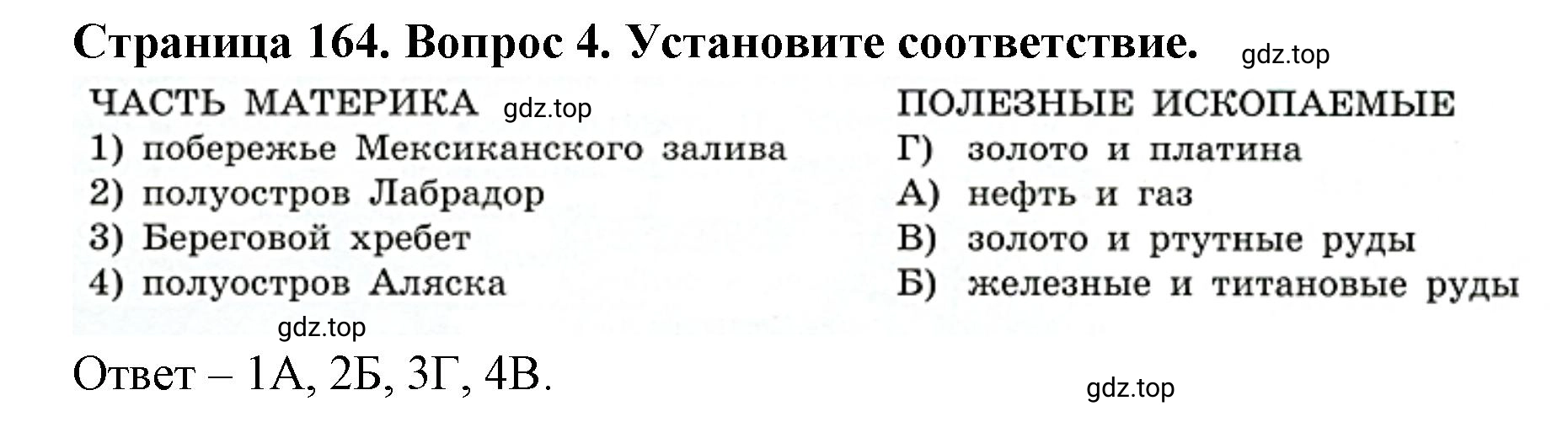 Решение номер 4 (страница 164) гдз по географии 7 класс Кузнецов, Савельева, учебник