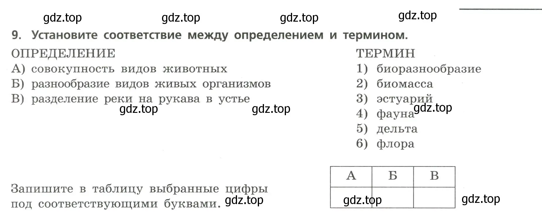 Условие номер 9 (страница 19) гдз по географии 7 класс Бондарева, Шидловский, проверочные работы