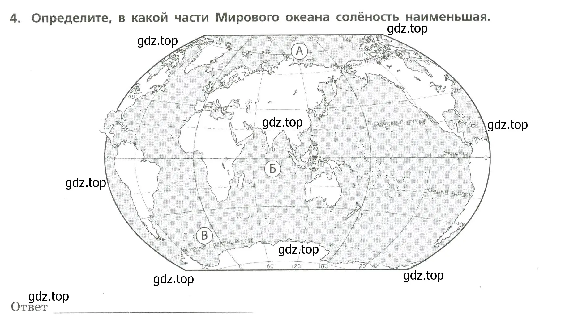 Условие номер 4 (страница 26) гдз по географии 7 класс Бондарева, Шидловский, проверочные работы