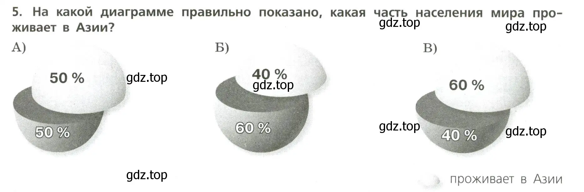 Условие номер 5 (страница 37) гдз по географии 7 класс Бондарева, Шидловский, проверочные работы