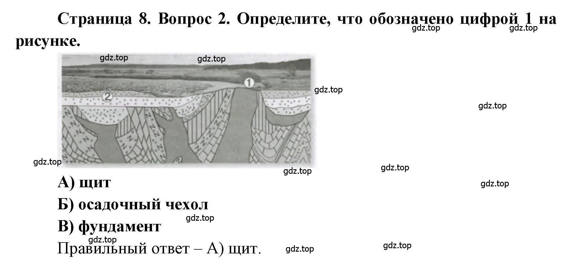 Решение номер 2 (страница 8) гдз по географии 7 класс Бондарева, Шидловский, проверочные работы