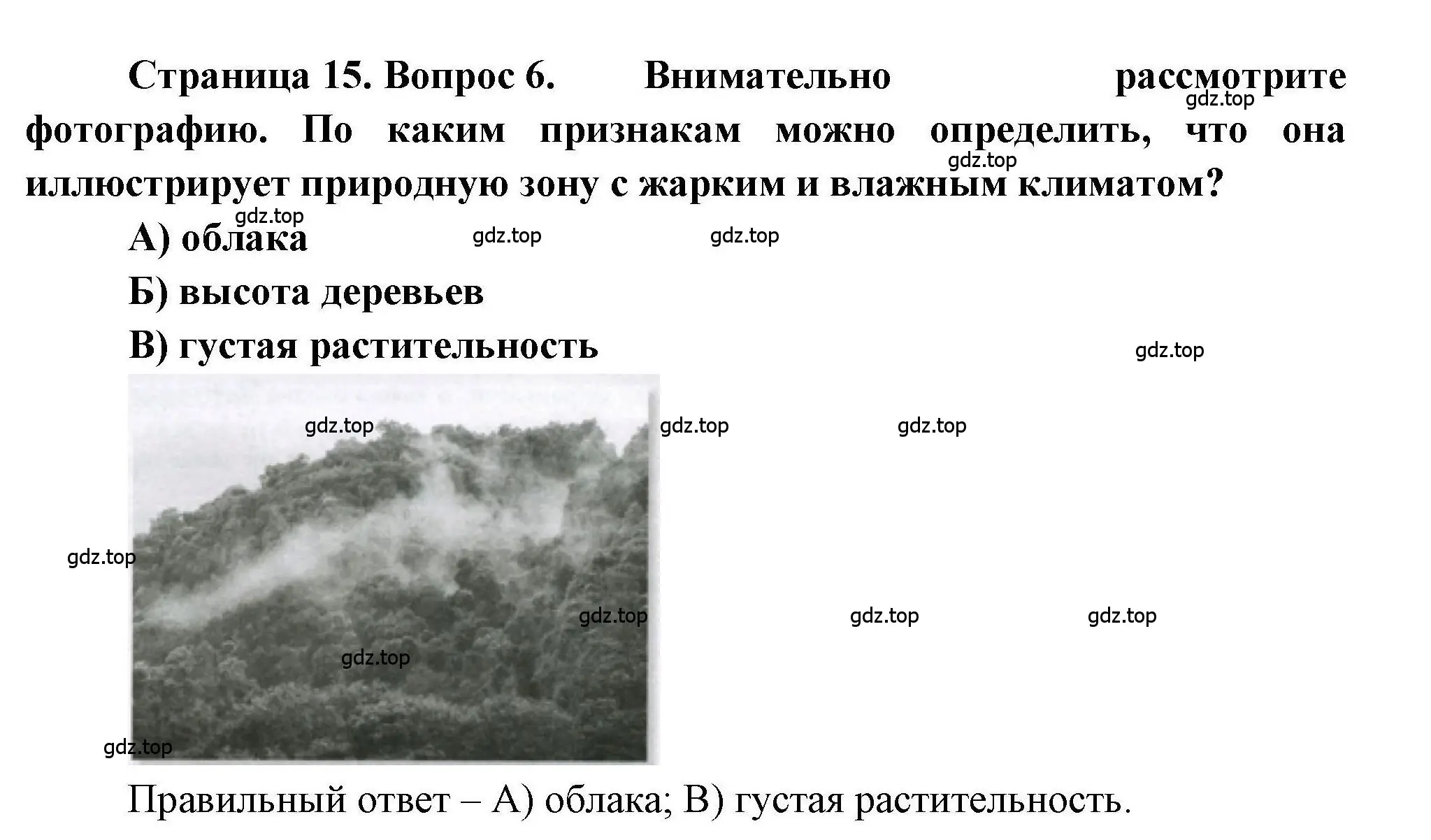 Решение номер 6 (страница 15) гдз по географии 7 класс Бондарева, Шидловский, проверочные работы