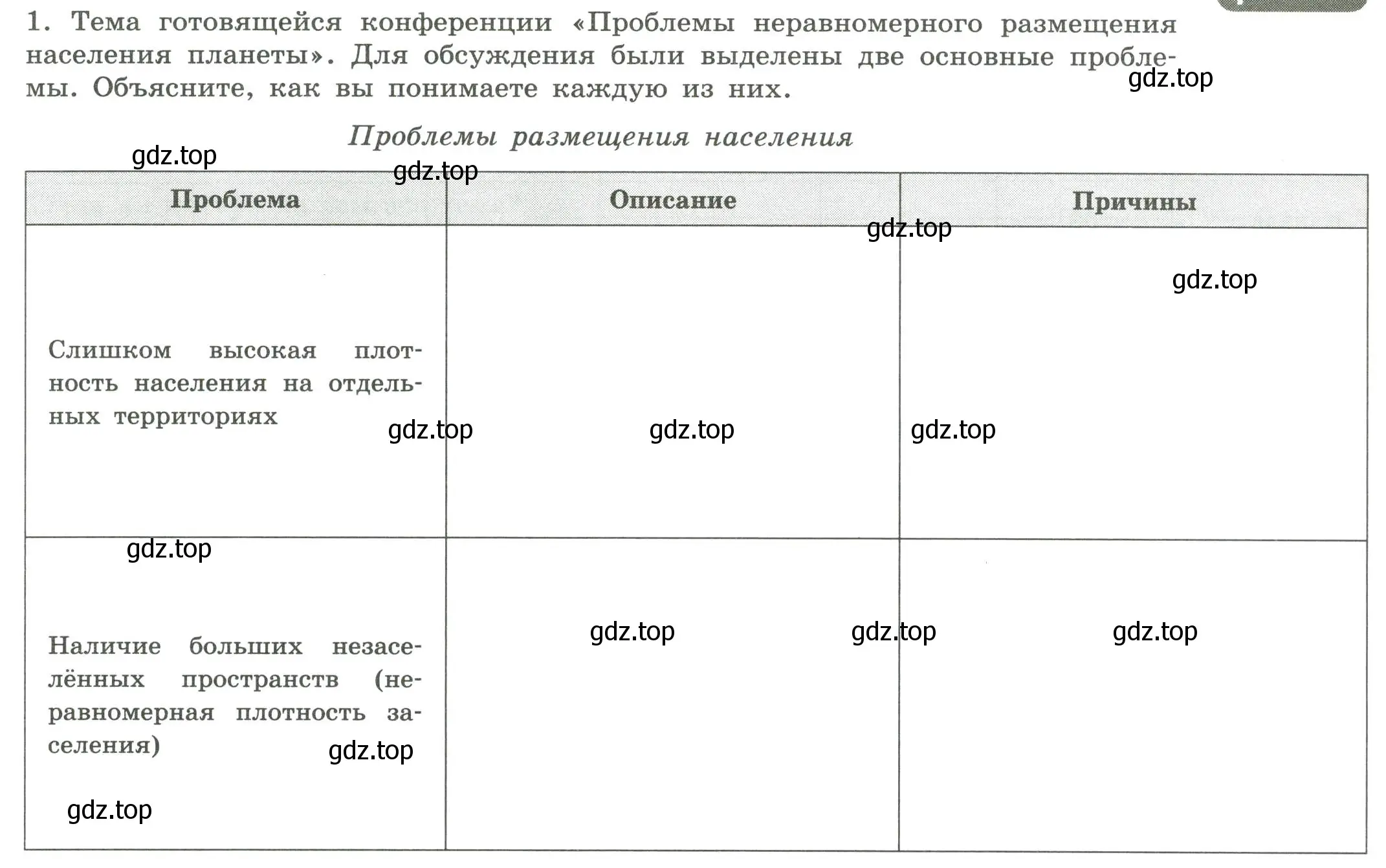 Условие номер 1 (страница 7) гдз по географии 7 класс Дубинина, практические работы