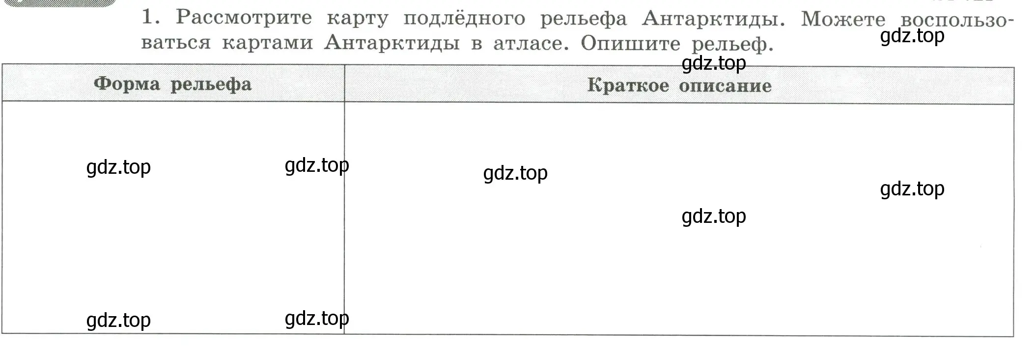 Условие номер 1 (страница 32) гдз по географии 7 класс Дубинина, практические работы