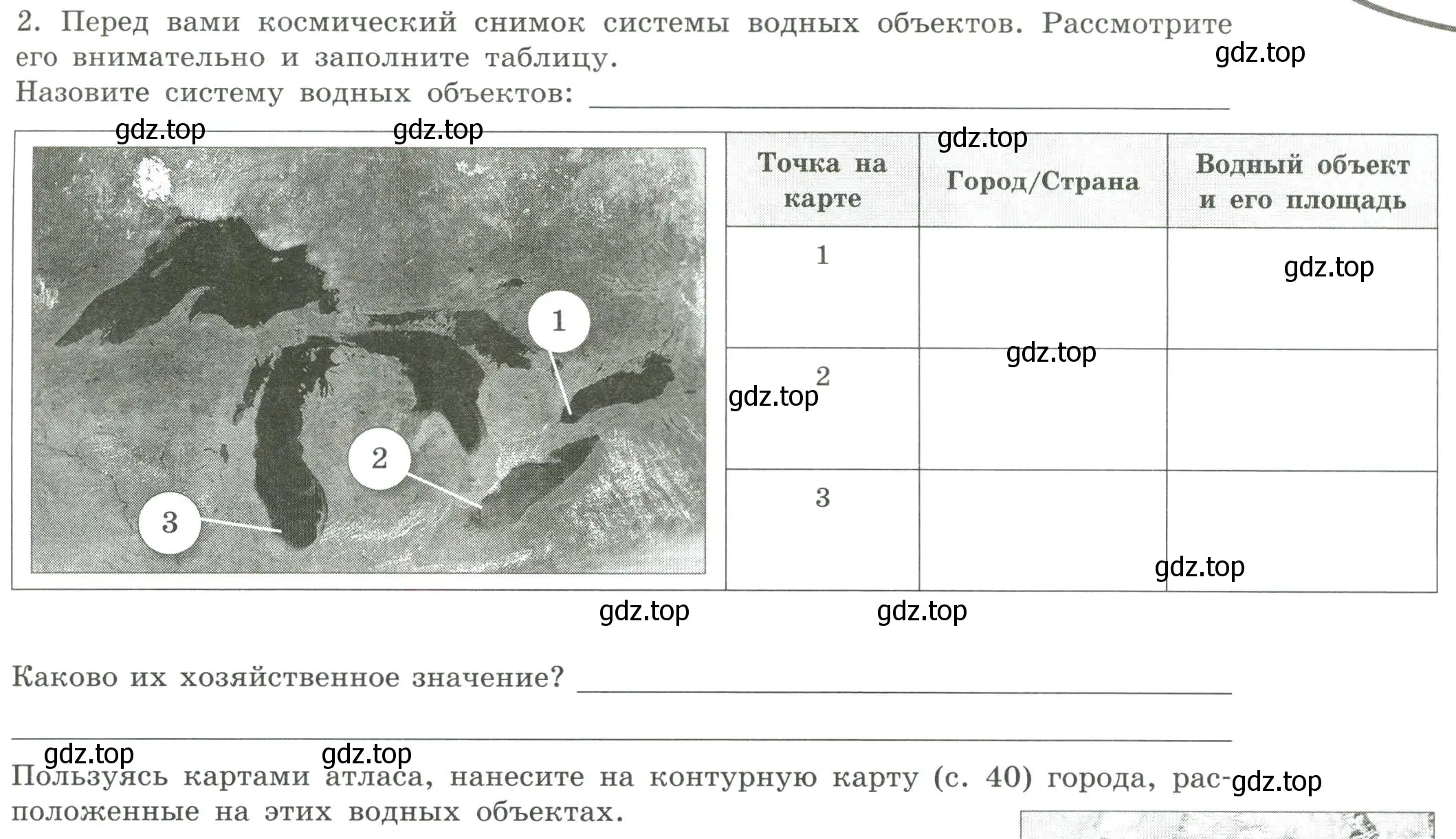 Условие номер 2 (страница 41) гдз по географии 7 класс Дубинина, практические работы