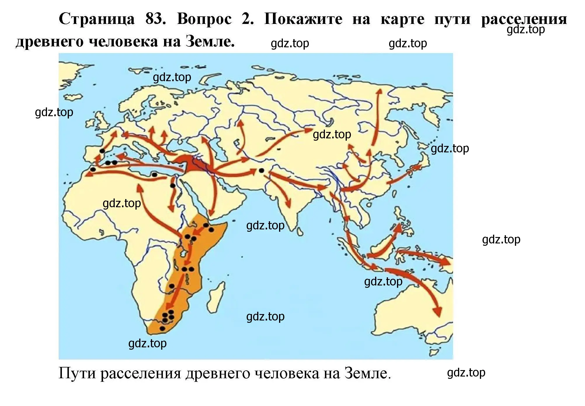 Решение  ?(2) (страница 83) гдз по географии 7 класс Коринская, Душина, учебник