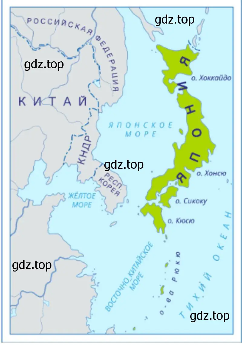 Характеристика географического положения Японии