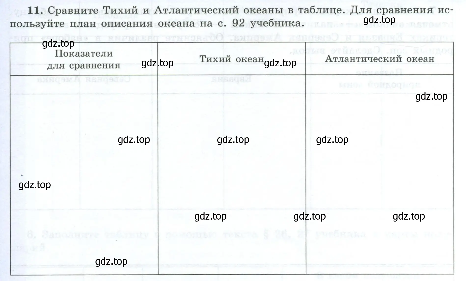 Условие номер 11 (страница 24) гдз по географии 7 класс Николина, мой тренажёр