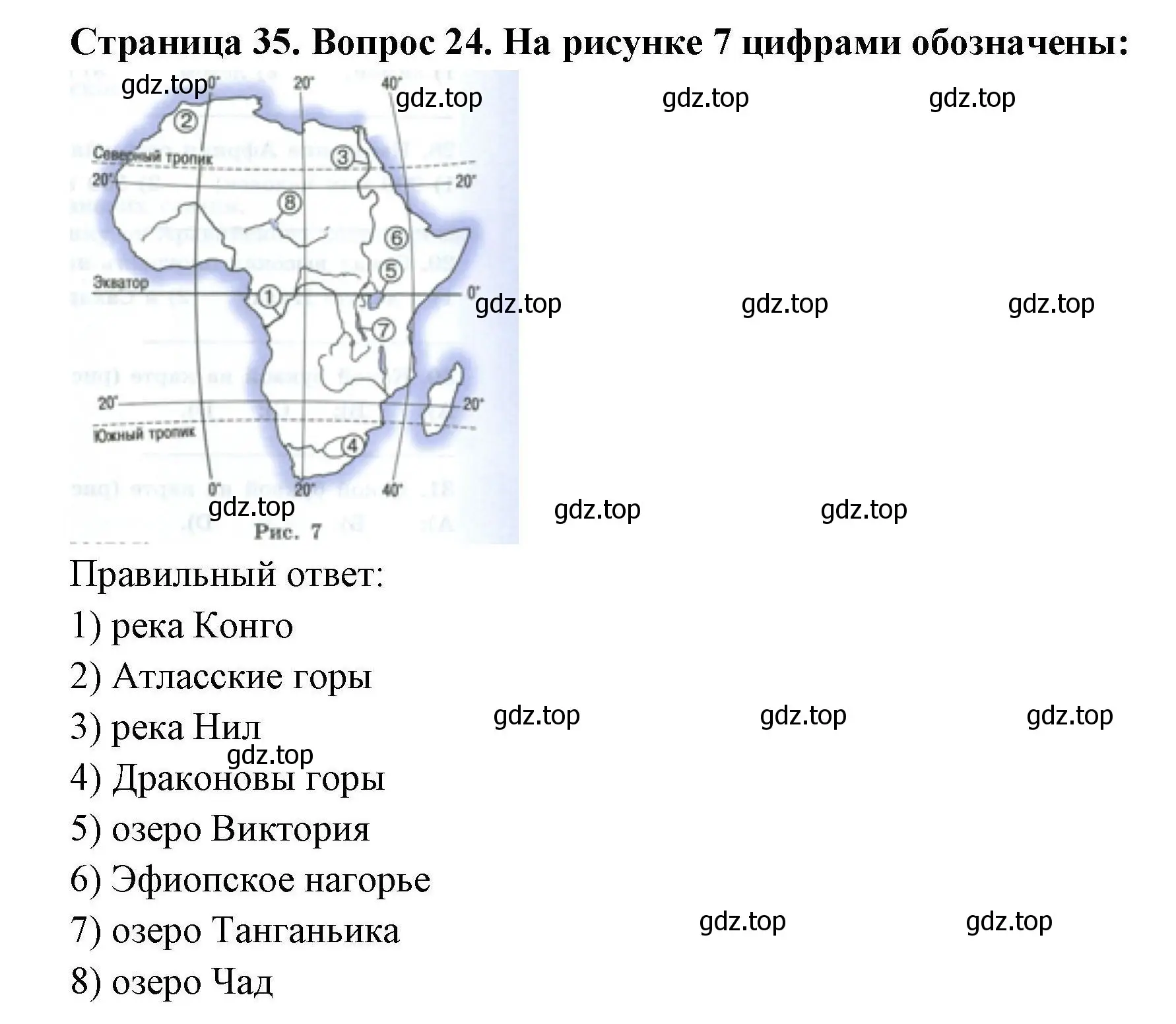 Решение номер 24 (страница 35) гдз по географии 7 класс Николина, мой тренажёр