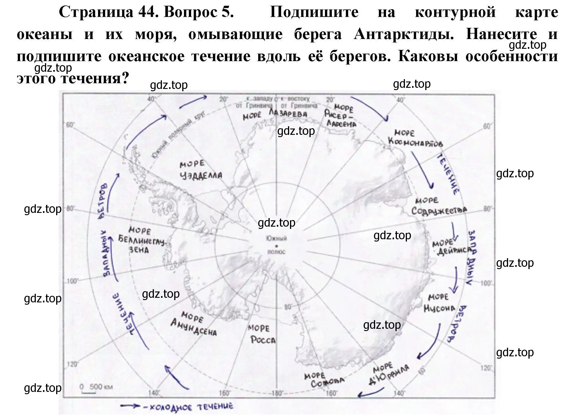 Решение номер 5 (страница 44) гдз по географии 7 класс Николина, мой тренажёр