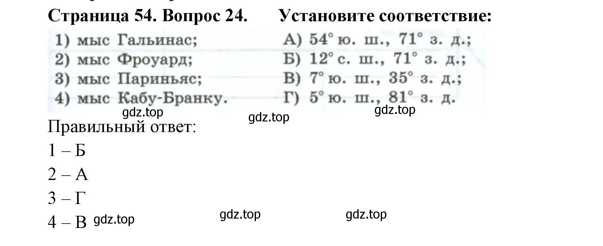 Решение номер 24 (страница 54) гдз по географии 7 класс Николина, мой тренажёр