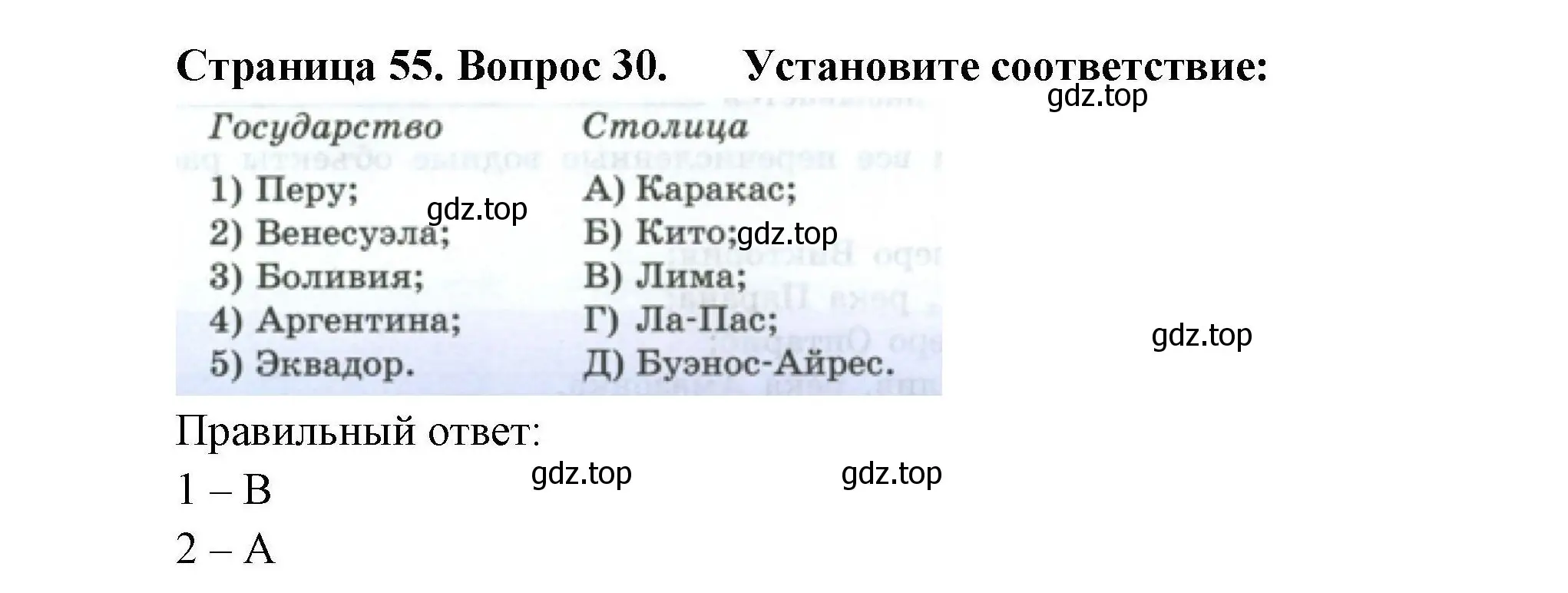 Решение номер 30 (страница 55) гдз по географии 7 класс Николина, мой тренажёр