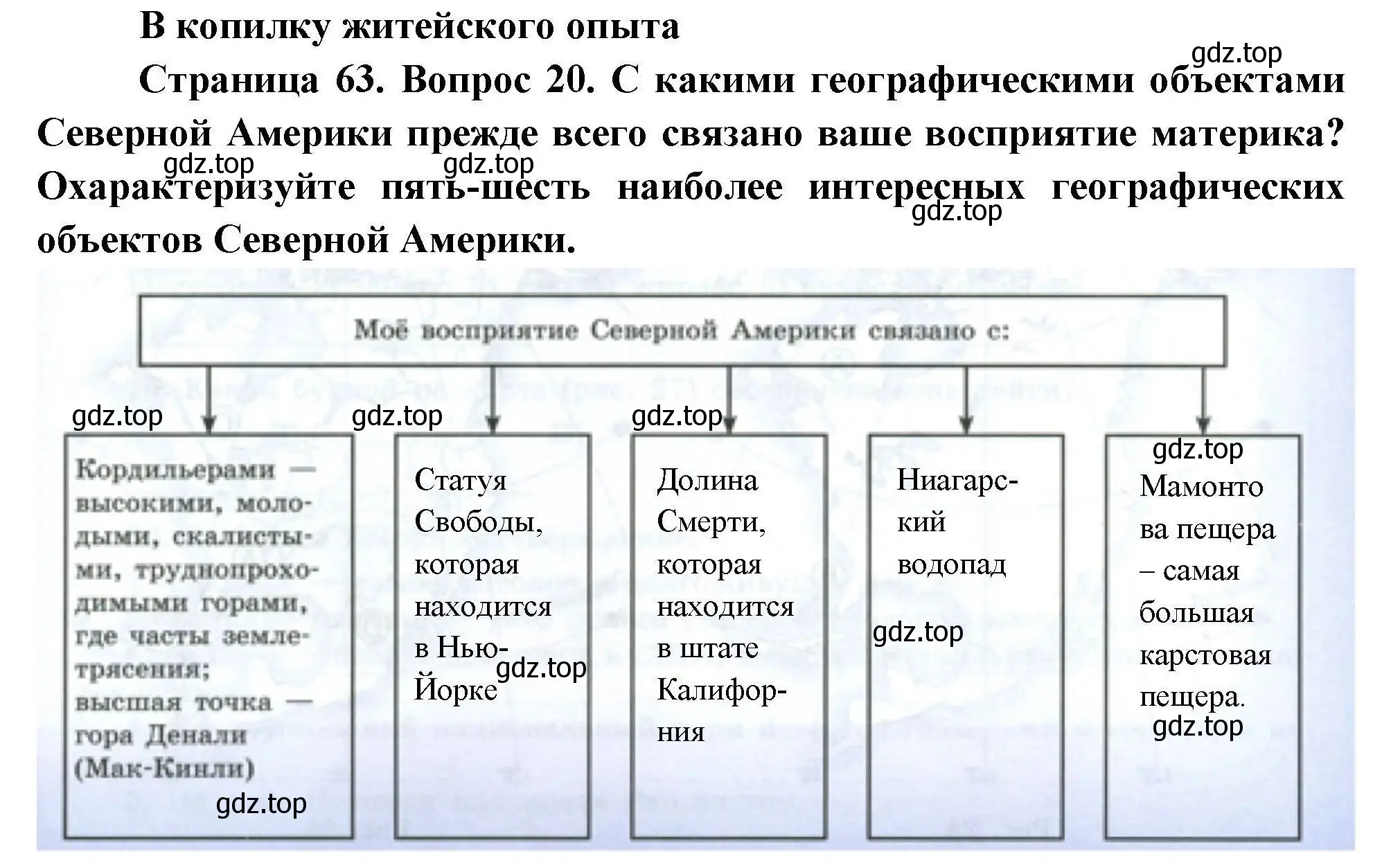 Решение номер 20 (страница 63) гдз по географии 7 класс Николина, мой тренажёр