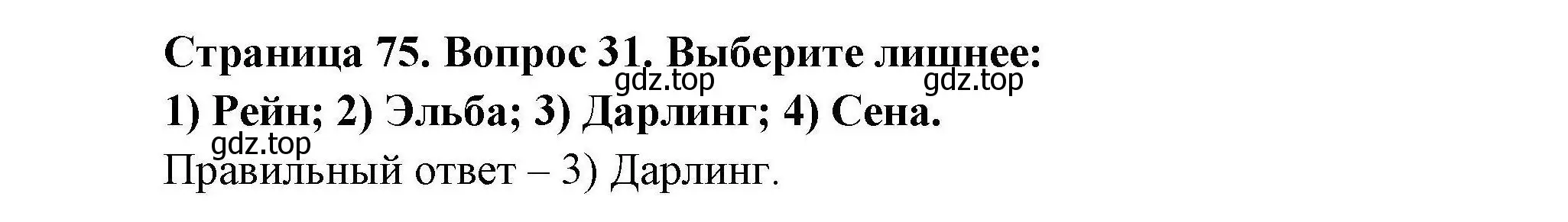 Решение номер 31 (страница 75) гдз по географии 7 класс Николина, мой тренажёр