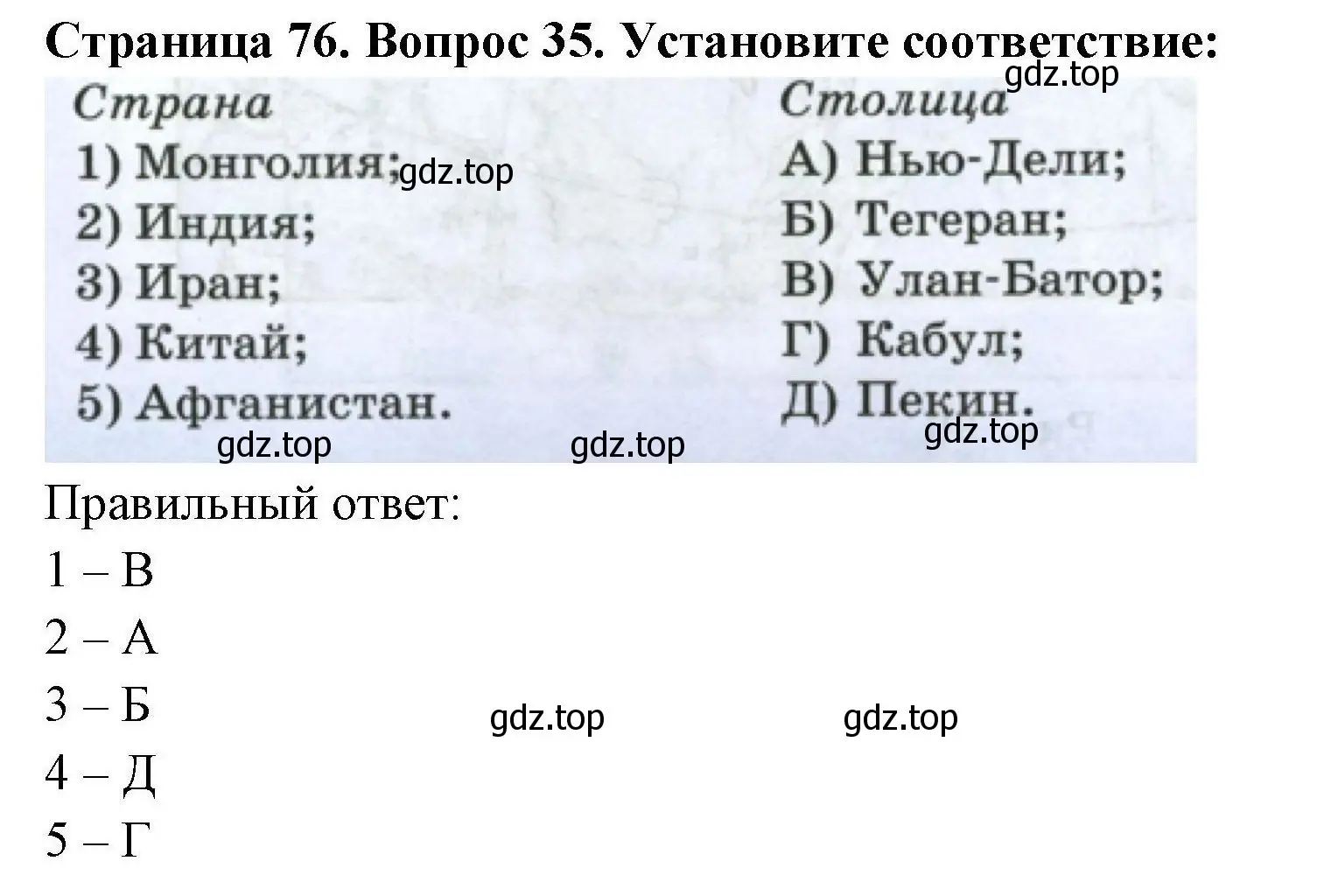 Решение номер 35 (страница 76) гдз по географии 7 класс Николина, мой тренажёр