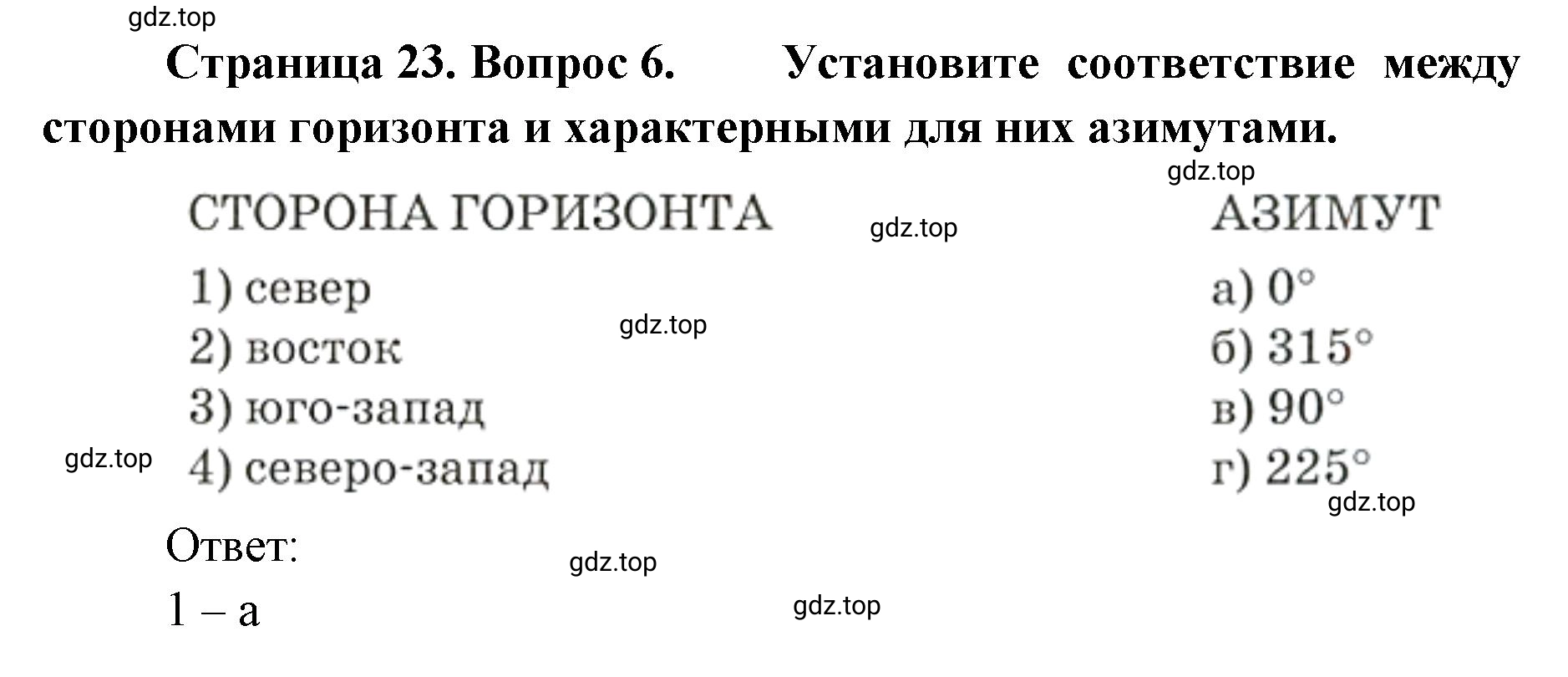 Решение номер 6 (страница 23) гдз по географии 8 класс Домогацких, Алексеевский, учебник