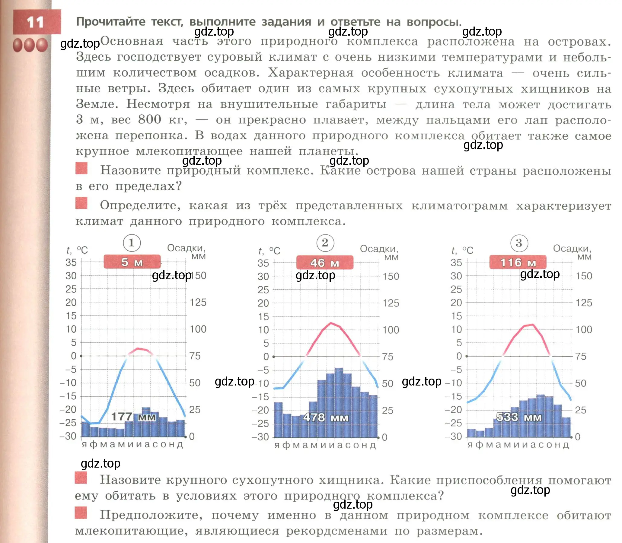 Условие номер 11 (страница 159) гдз по географии 8 класс Дронов, Савельева, учебник