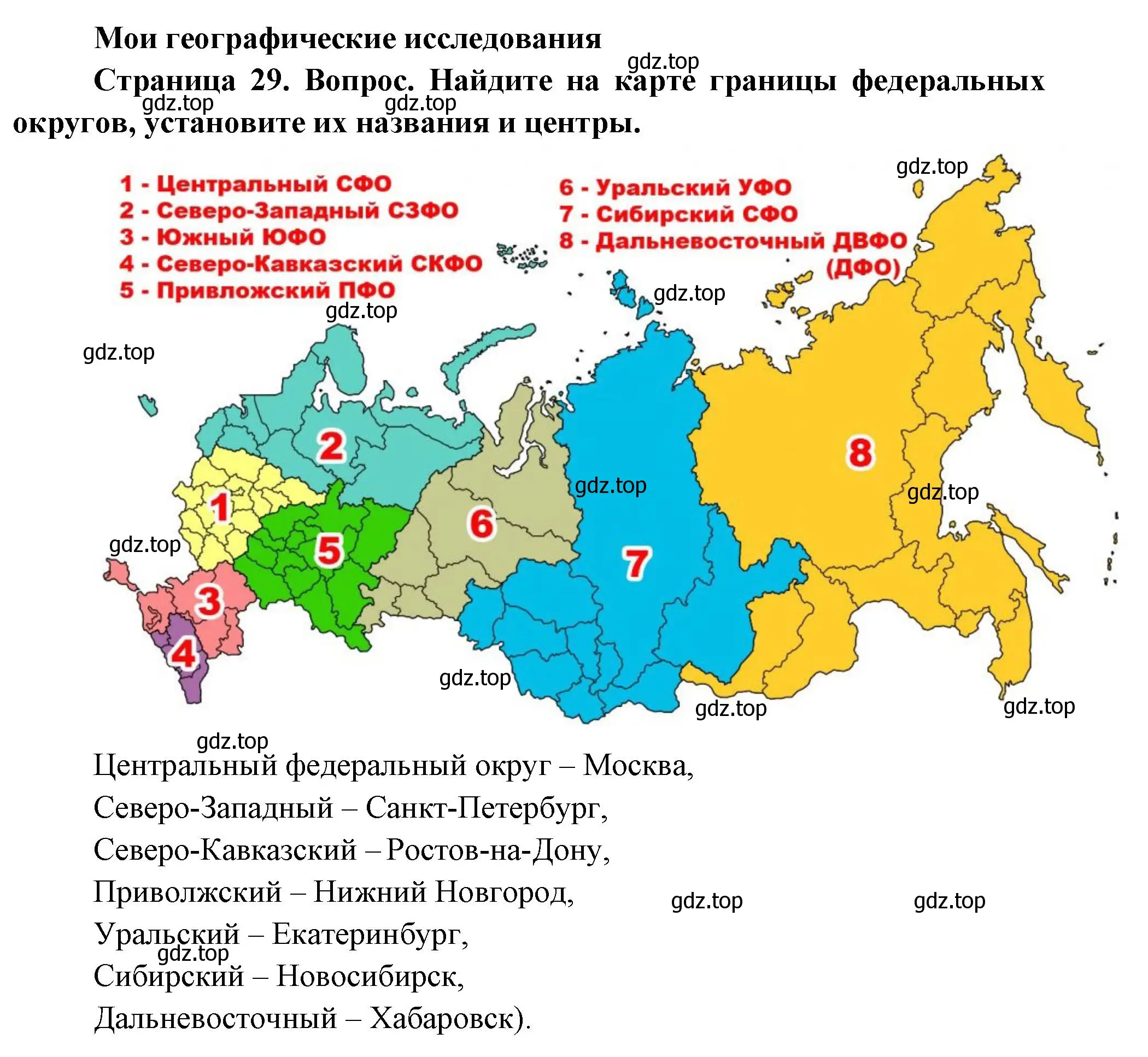 Решение номер 1 (страница 29) гдз по географии 8 класс Дронов, Савельева, учебник