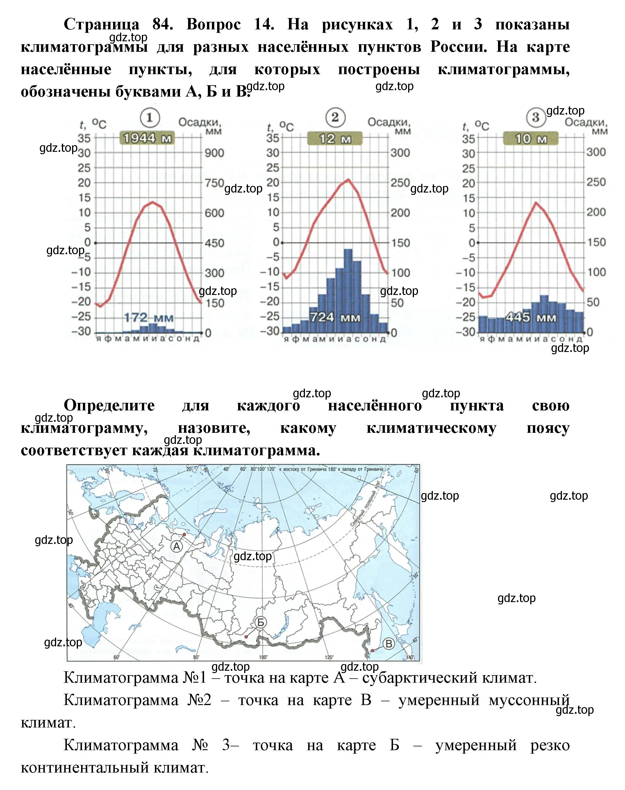 Решение номер 14 (страница 84) гдз по географии 8 класс Дронов, Савельева, учебник