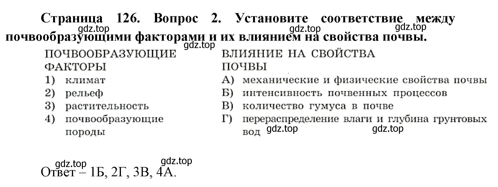 Решение номер 2 (страница 126) гдз по географии 8 класс Дронов, Савельева, учебник